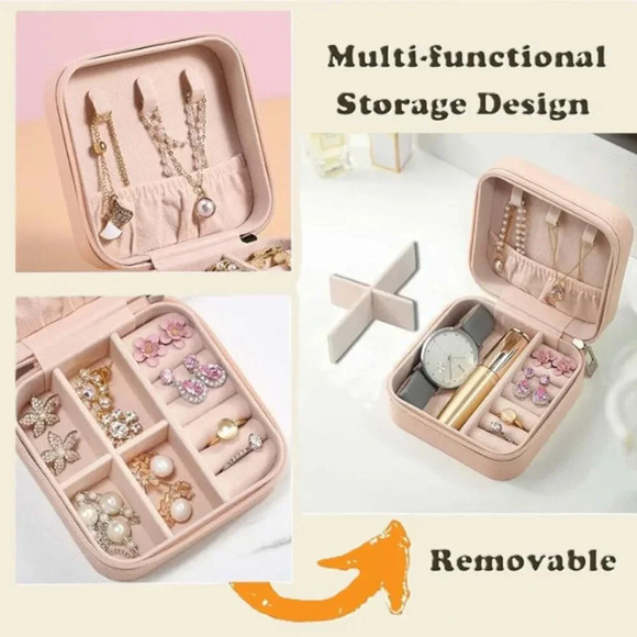 COPY - Travel Jewelry Case , Gifts , Jewelry Organizer Box Mini Small , Wome… - Picture 1 of 2